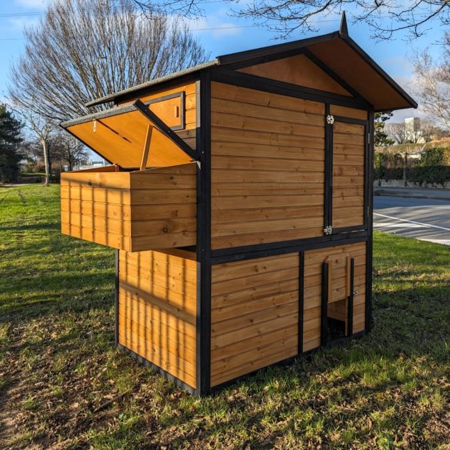 Poulailler Vorwerk toit shingle 10 à 12 poules