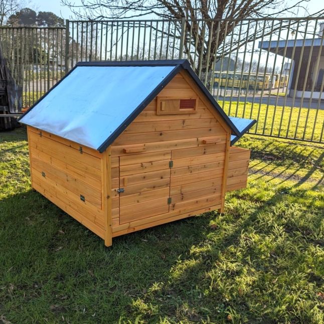Poulailler Bassette XXL 15 à 18 poules toit tôle