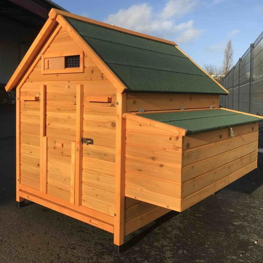 Poulailler Landais 6 à 10 poules toit shingle vert