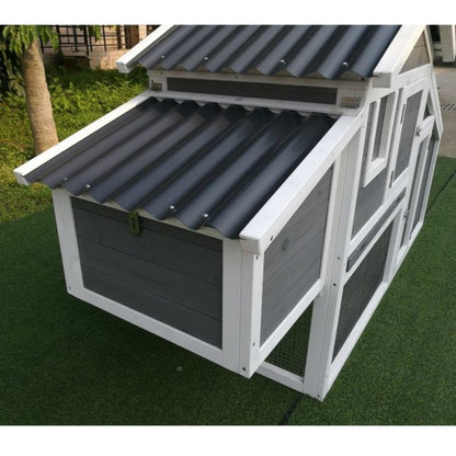 Poulailler Toit Plastique 2 à 4 poules toit plastique ondulé