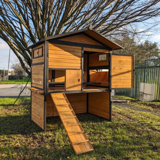 Poulailler Vorwerk toit shingle 10 à 12 poules